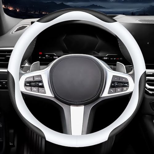 Carodi Leather Car Steering Wheel Cover, Fashionable, Comfortable, Breathable - Image 2
