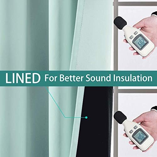 Yakamok Aqua 100% Blackout Curtains 84 Inches Long - Image 4