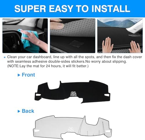 Autorder Dashboard Cover Mat for Honda Accord 2023-2025 2026 Accessories Dash - Image 5