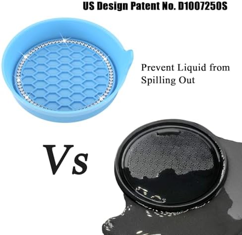 Amooca 2-Pack Car Cup Holder Coaster Bling Crystal Rhinestone Car Interior - Image 5