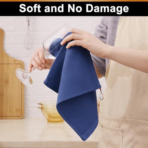 Homaxy 100% Cotton Waffle Weave Dish Cloths, 8 Pack - Image 4