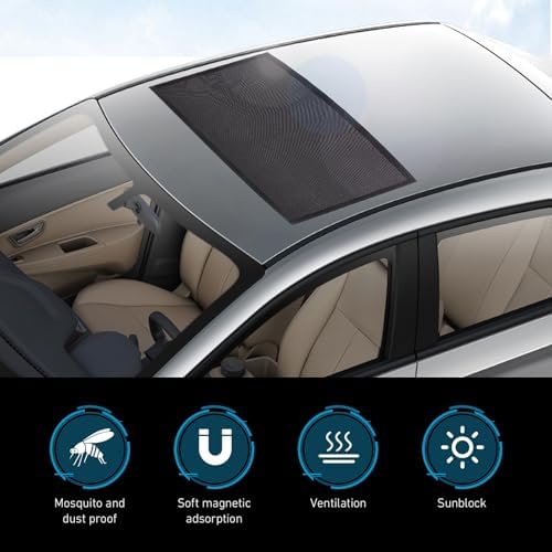 Car Roof Sunroof Sunshade Net, Breathable High-density Mesh Sunroof Cover - Image 3