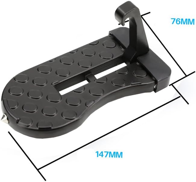 Car Door Step with Glass Breaker Safety Hammer & Roof Rack Access, Car - Image 2