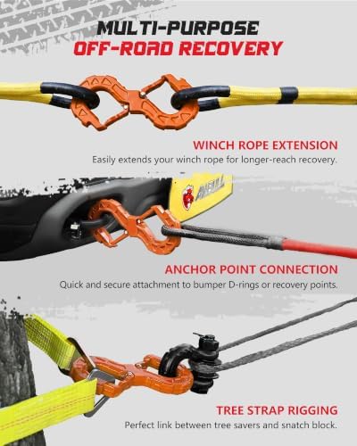 3/8 Tow Hook, Winch Hook for Off-Road Recovery, Towing Shackle 33000 Lbs - Image 3