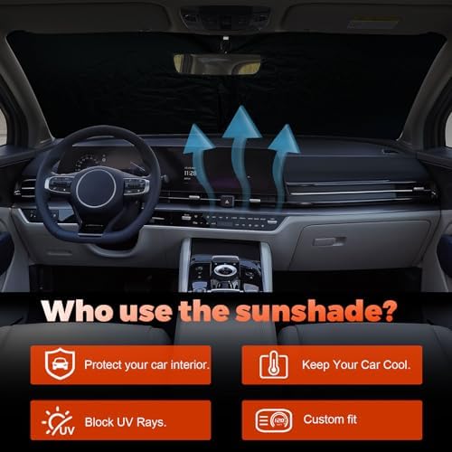 Foldable Front Windshield Sunshade fit - Image 4