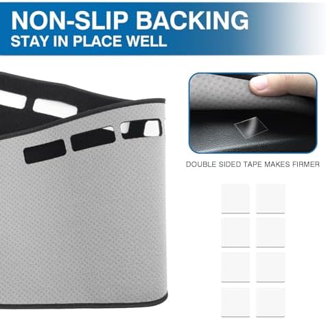 KUST Black Dash Cover for Mazda CX-90/CX90 2024 2025 2026 Polyester Dashboard - Image 5