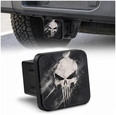 Trailer Hitch Covers Dark Skull Heavy Duty 2 Inch Hitch Cover by Unknown