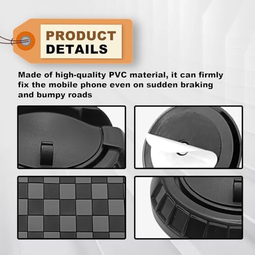 Car Dashboard Mat Phone Holder Anti-Slip Rotatable Parking Number Display - Image 2