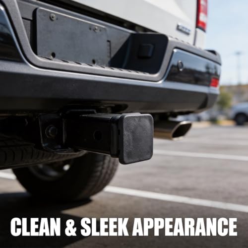 Trailer Hitch Cover, 2 Inch Rubber Heavy Duty Tow Receiver Tube Plug Cap - Image 6