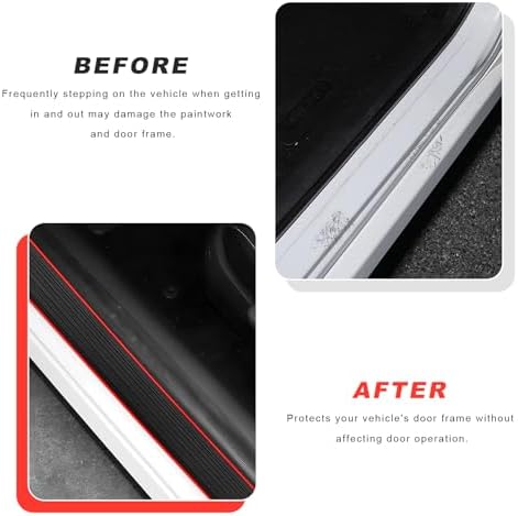4 PCS Car Door Sill Protector, Anti-Scratch Automotive Threshold Protective - Image 3
