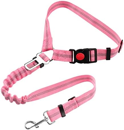 YAOHDAO Dog Seat Belt Harness for Car, Restraint Adjustable by YAODHAOD