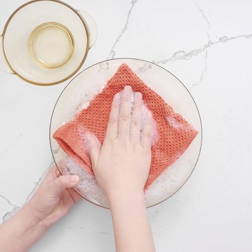 Homaxy 100% Cotton Waffle Weave Kitchen Dish Cloths 8-Pack - Image 4