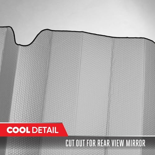 Motor Trend Gray Accordion Folding Car Windshield Sun Shade - Image 5