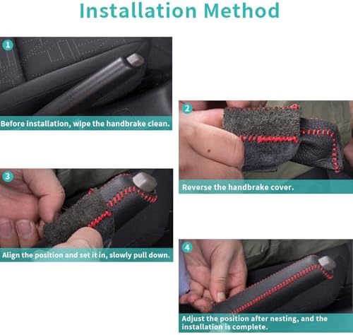 Black Handbrake Cover Compatible - Image 7