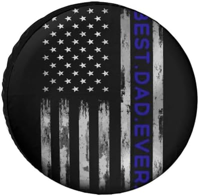 Generic Vintage Best Dad Ever American Flag Tire Covers, Dust-Proof - Image 7