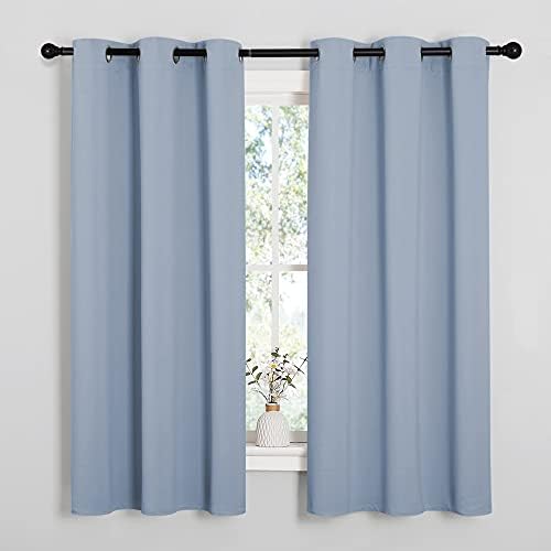 NICETOWN Vintage Blue Laundry Room Blackout Curtains, 2 Panels by NICETOWN