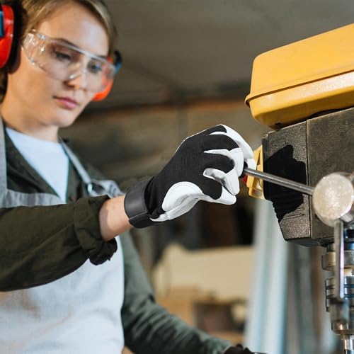 HANDLANDY Work Gloves for Men & Women, Utility Mechanic Working Gloves Touch - Image 5
