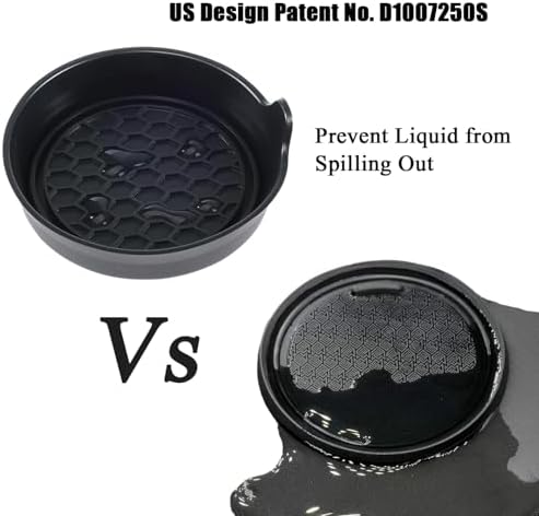 Amooca 2-Pack Car Cup Coaster Silicone Spill-Proof Cup Holder Inserts - Image 5
