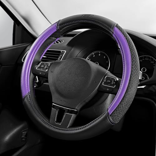 Skechers Air-Cooled Steering Wheel Cover, Leather Car Steering Wheel Cover by Unknown