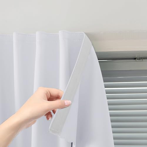 Portable Light Blocking Curtains Self Stick Design Removable Adhesive Window by Sovtfides