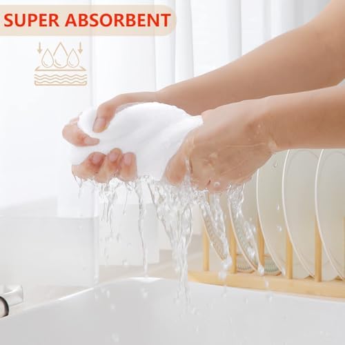 Homaxy 100% Cotton Waffle Weave Kitchen Dish Cloths 6-Pack - Image 3