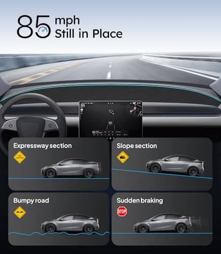 Wigoo Dashboard Cover for Tesla Model Y Juniper & Model Y L, Anti-Glare - Image 5