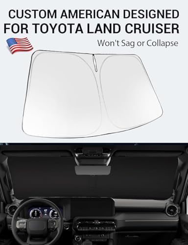 Proadsy Custom Fit 2024-2026 Toyota Land Cruiser Car Windshield Sun Shade - Image 2