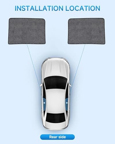 Car Window Shades for Chevy Silverado, UV & Heat Blocker, Privacy Protection - Image 2