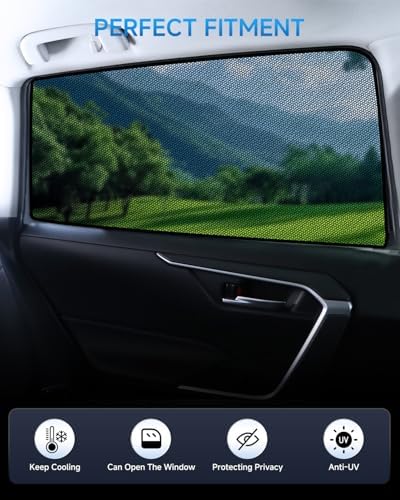 Car Window Shades for Toyota 4 Runner, UV & Heat Blocker, Privacy Protection - Image 3