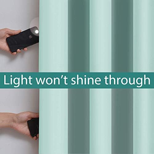 Yakamok Aqua 100% Blackout Curtains 84 Inches Long - Image 3