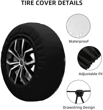 Spare Tire Cover Peacock Wheel Tire Cover Waterproof Sun Protection Universal - Image 3