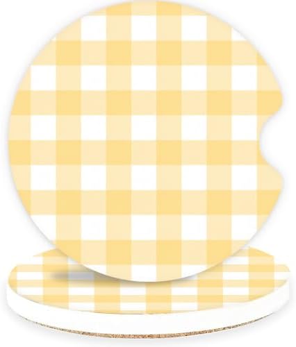 Ceramic Car Coasters – Absorbent Car Cup Holder Coaster Set by lethooly