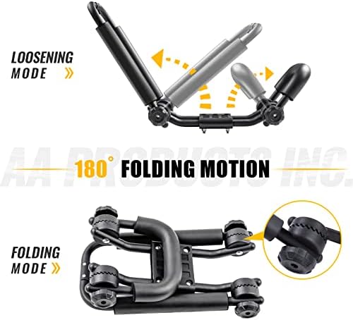 Double Folding J-Bar Rack for Kayak Carrier Canoe Boat Paddle Board Surfboard - Image 5