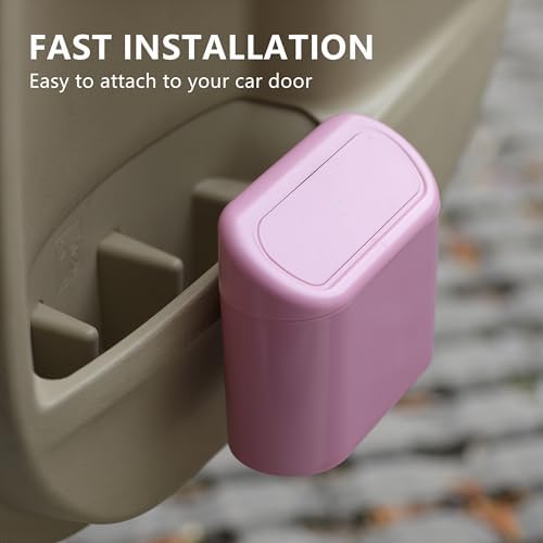 Ginsco 2 Pack Mini Car Trash Can - Image 3
