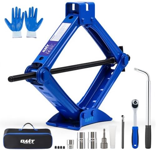 OMT 2 Ton Scissor Jack, 4409 Lb. Portable Kit by OrionMotorTech