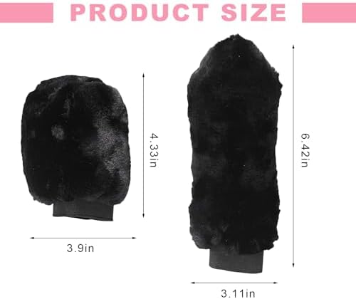 Sun Walker Fluffy Car Gear Shift Knob & Handbrake Cover, Furry Auto Hand Brake - Image 2