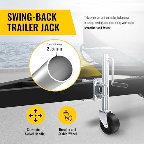 MaxxHaul 10" Lift Swing Back Trailer Jack - Image 6