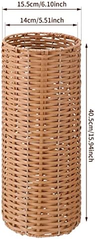 Weysat Woven Rattan Umbrella Stand Holder - Image 3
