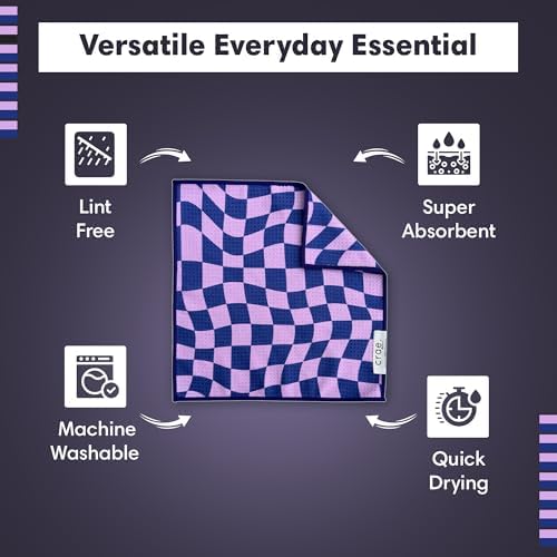 Double-Sided Microfiber Washcloths, Waffle Weave Kitchen Washcloths - Image 4