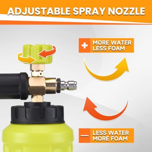 M MINGLE Pressure Washer Foam Cannon Kit, Car Wash Brush - Image 3