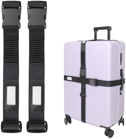 Luggage Straps for Suitcases, Stretchable TSA Approved Suitcase Straps by Vividwise