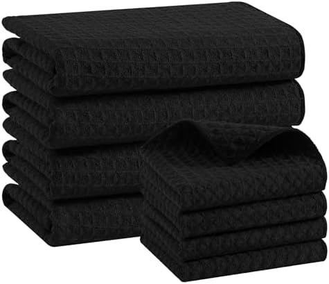 Homaxy Microfiber Kitchen Towels and Dishcloths Sets, 8 Pack by Homaxy