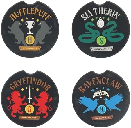 Harry Potter Hogwarts Houses Ceramic Car Coasters by OpenRoadBrands