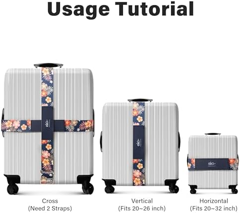 Luggage Straps for Suitcases, Adjustable Luggage Elastic Belt, Travel - Image 3