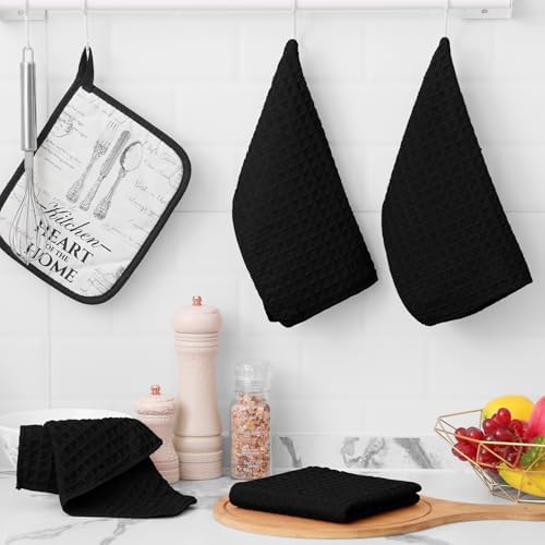 Homaxy Microfiber Waffle Weave Kitchen Dish Cloths, 12 Pack - Image 5