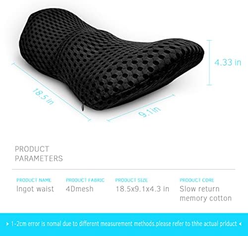 Lumbar Support Pillow for Office Chair, Memory Foam Lumbar Pillow for Lower - Image 4