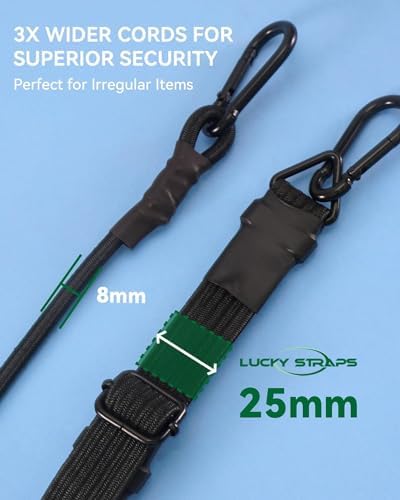 Heavy Duty 60" Flat Adjustable Carabiner Bungee Cords - Image 3