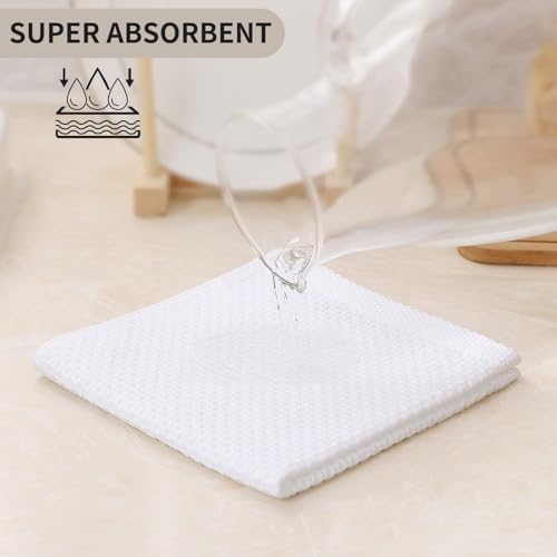 Kitinjoy 100% Cotton Waffle 8-Pack Kitchen Towels - Image 2