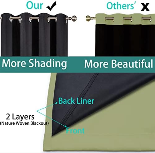 Yakamok Sage Blackout Curtains 72 Inches Long - Image 5