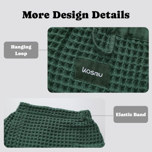 Luxury Organic Japanese Cotton Waffle Body Towel Wrap - Image 7